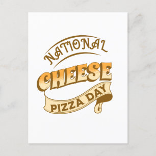 Pizza Day Sign Postcard Postkarte