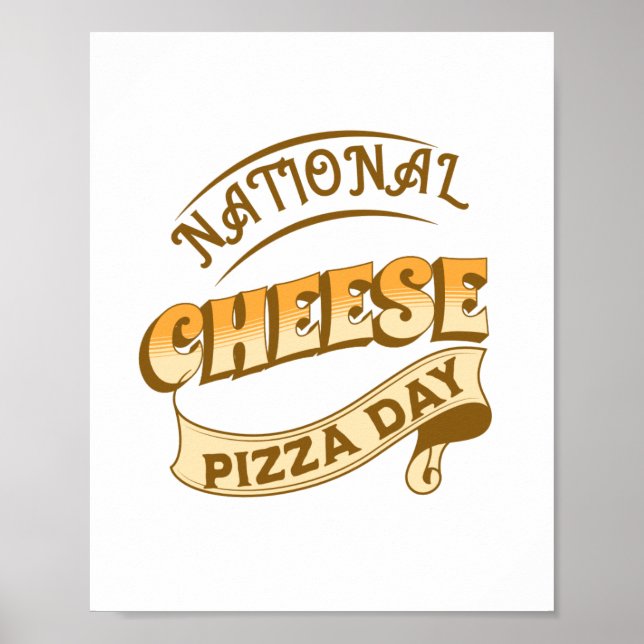 Pizza Day Sign Poster (Vorne)