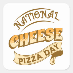 Pizza Day Sign Sticker