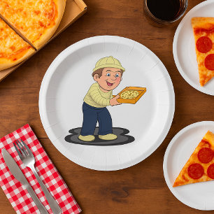 Pizza Delivery Boy Food Paper Teller
