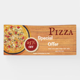 Pizza Delivery Pizza Café Pizza Restaurant geöffne Banner