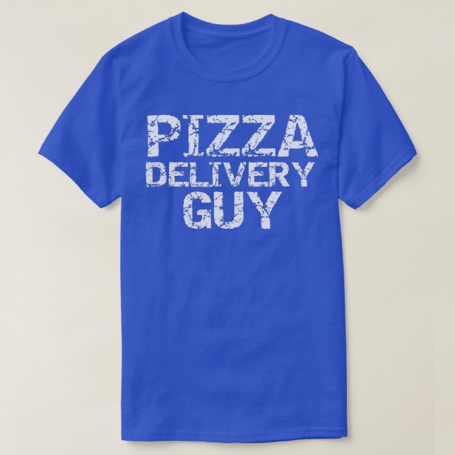Pizza Delivery Typ for Men Funny Costume Gift T-Shirt (Design vorne)