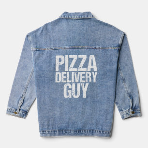 Pizza Delivery Typ Italienischer Feinschmecker Pun Jeansjacke