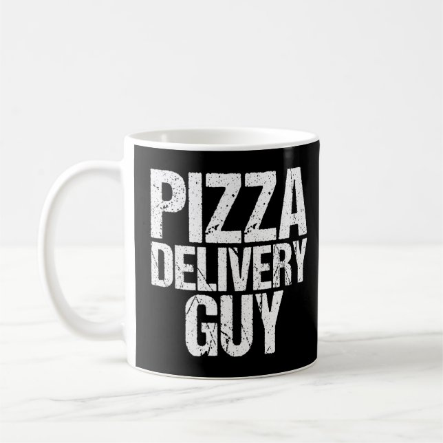 Pizza Delivery Typ Italienischer Feinschmecker Pun Kaffeetasse (Links)