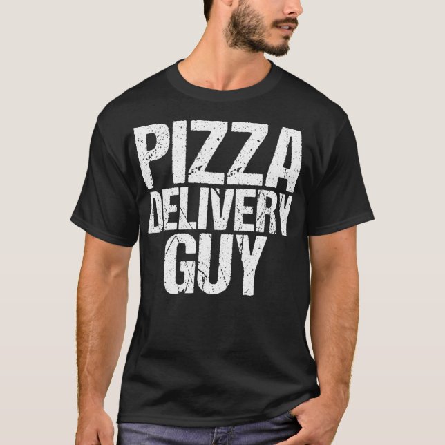 Pizza Delivery Typ Italienischer Funny Feinschmeck T-Shirt (Vorderseite)