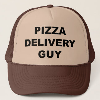 Pizza Delivery Typ Truckerkappe