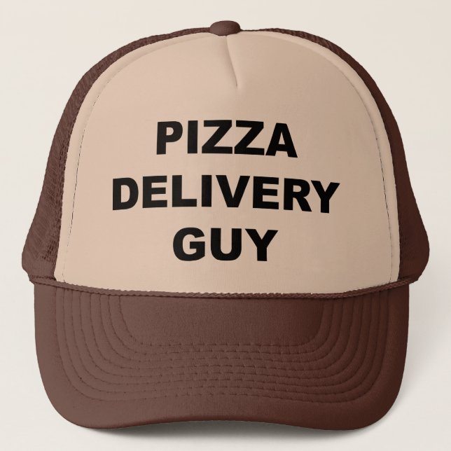 Pizza Delivery Typ Truckerkappe (Vorderseite)