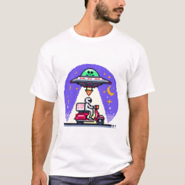 Pizza Delivery UFO Entführung T-Shirt