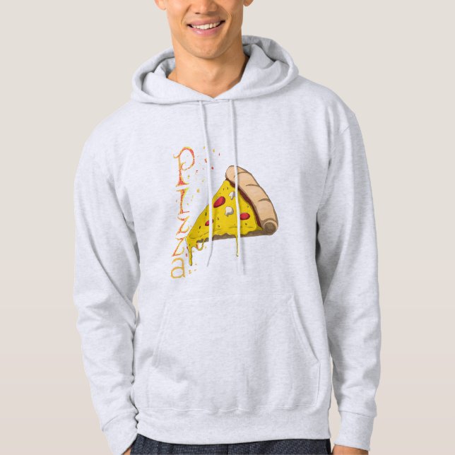 Pizza Design: Circular View  Hoodie (Vorderseite)