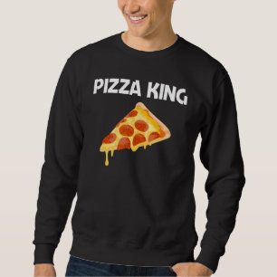 Pizza Designs für Männer Dad Food Pun Pie Foodie E Sweatshirt