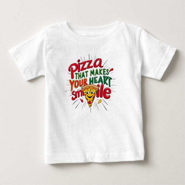 Pizza, die Ihr Herz zum Lächeln T - Shirt macht |  (Vorderseite)