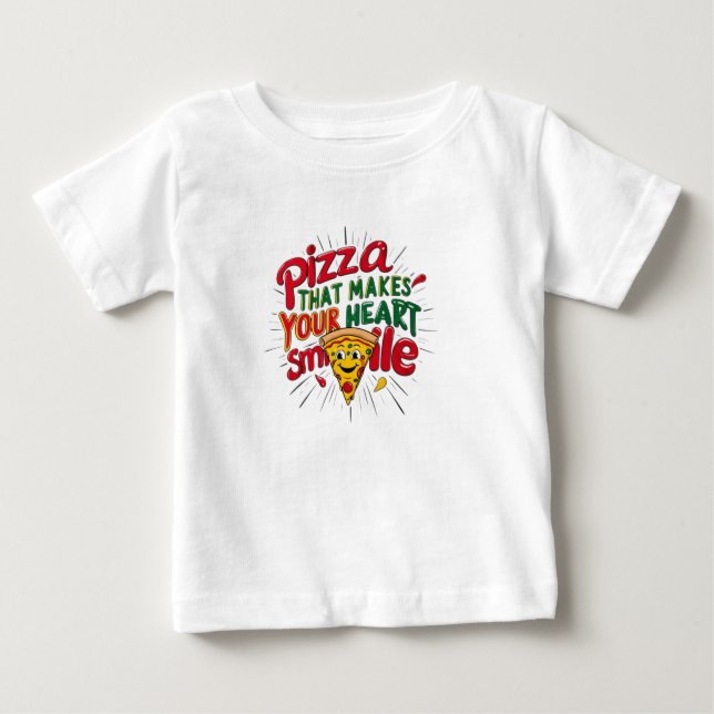 Pizza, die Ihr Herz zum Lächeln T - Shirt macht |  (Vorderseite)