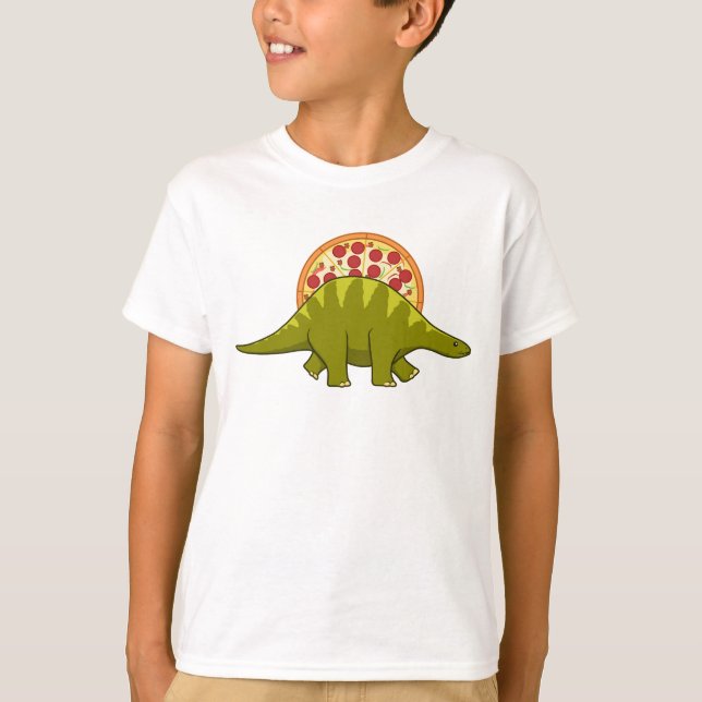 Pizza Dinosaur T-Shirt (Vorderseite)