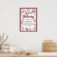 Pizza Doodle Speziallieferung Baby Shower