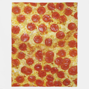 Pizza-Druck auf Fleece-Decke Fleecedecke