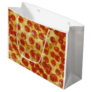 Pizza-Druck auf Geschenk-Tasche Große Geschenktüte