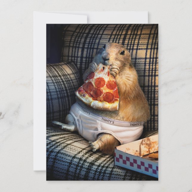 Pizza Einladung (Vorderseite)