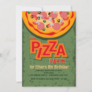 Pizza-Einladung Einladung