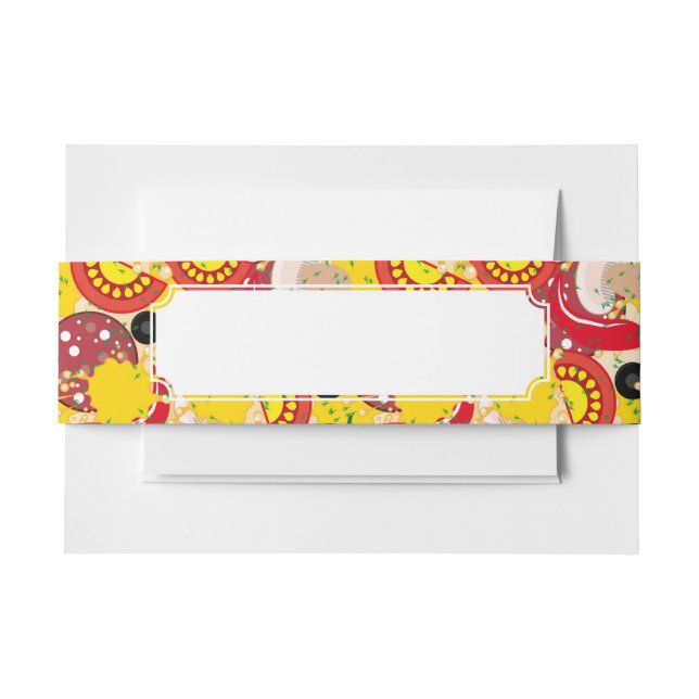 Pizza Einladungsbanderole (Vorderseite Beispiel)