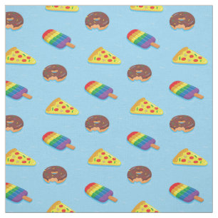 Pizza-Eis-Pop-Donut-Pool-Schwimmhilfen-Muster Stoff