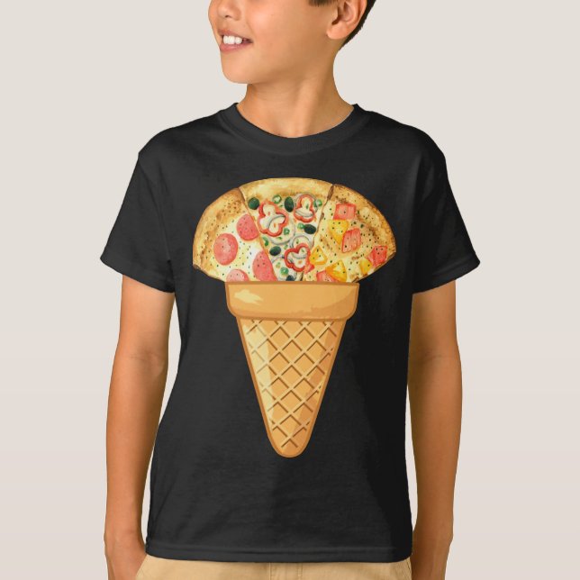 PIZZA-EISKRAAM - FUNKTIONIERENDE SCHNELLEN LEBENSM T-Shirt (Vorderseite)