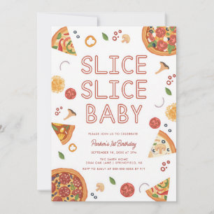 Pizza Erste Geburtstagseinladung Modern Einladung