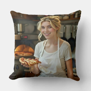 Pizza-Essen-Foto personalisieren anpassen Kissen