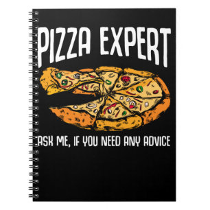 Pizza Expert Funny Pizza Advice Notizblock