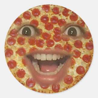 Pizza Face Sticker