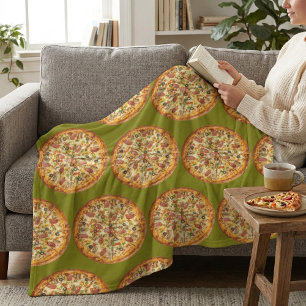 Pizza Fleecedecke