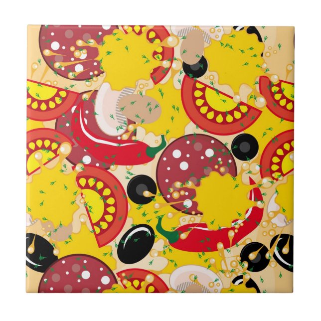 Pizza Fliese (Vorderseite)