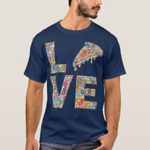 Pizza Food Lover Liebe Blume 16173208 T-Shirt