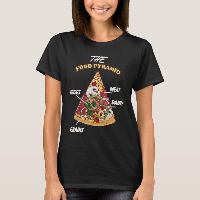 Pizza Food Lovers Feinschmecker Go Glow Groove Foo T-Shirt (Vorderseite)