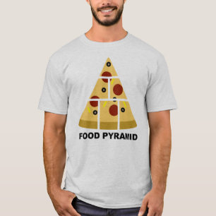 Pizza Food Pyramide Funny T - Shirt