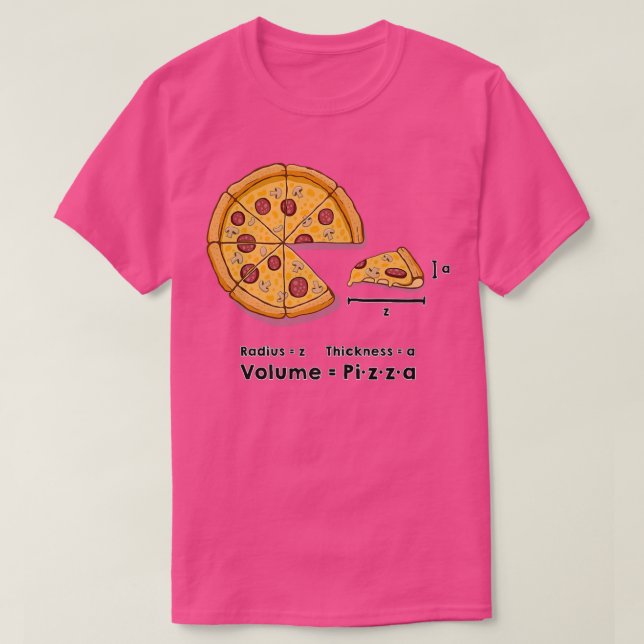 Pizza formule Science Käsepilze Speck T-Shirt (Design vorne)