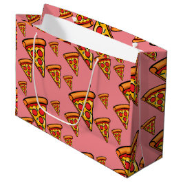 Pizza Freitag Design - Geschenktasche - Groß Große Geschenktüte