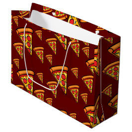 Pizza Freitag Design - Geschenktasche - Groß Große Geschenktüte