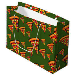 Pizza Freitag Design - Geschenktasche - Groß Große Geschenktüte