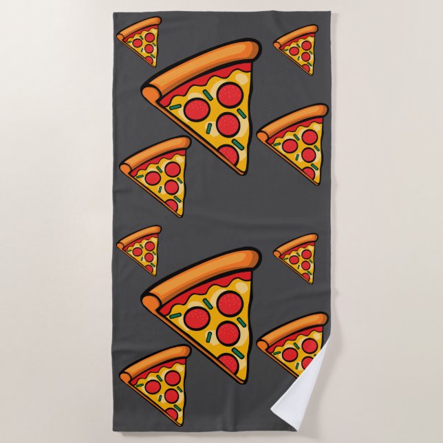 Pizza Freitag Design - Strandtuch (Vorderseite)