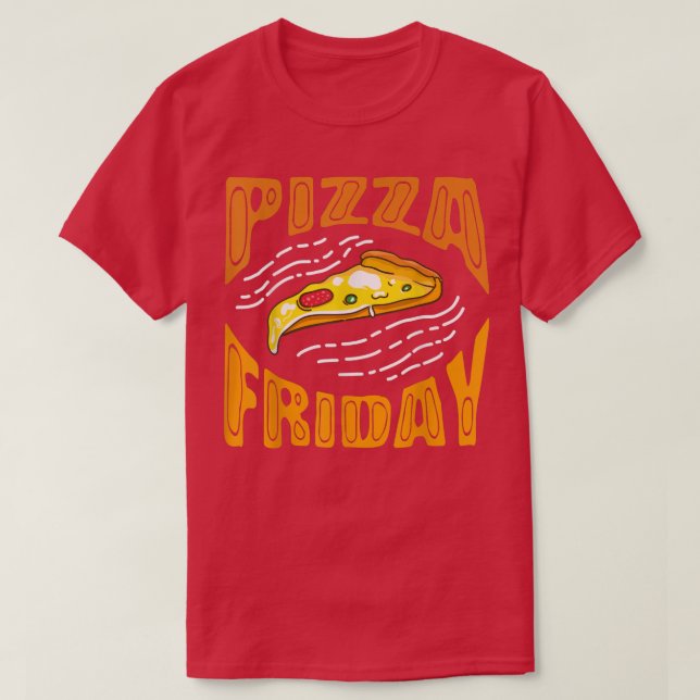 Pizza Freitag Pizza Lover649 T-Shirt (Design vorne)