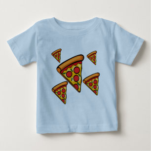 Pizza Friday Design - Baby Fine Jersey T - Shirt