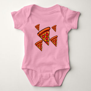 Pizza Friday Design - Baby Jersey Bodysuit Strampler