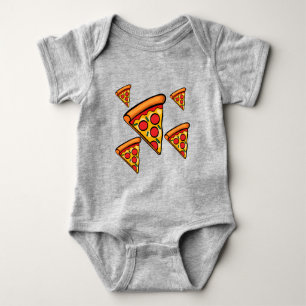 Pizza Friday Design - Baby Jersey Bodysuit Strampler