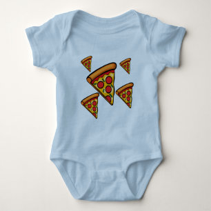 Pizza Friday Design - Baby Jersey Bodysuit Strampler