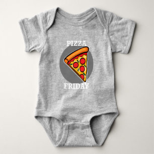 Pizza Friday Design - Baby Jersey Bodysuit Strampler
