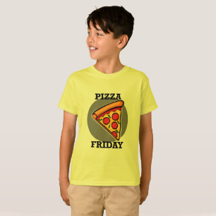 Pizza Friday Design - Kids' Basic T - Shirt