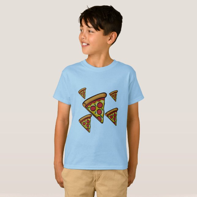 Pizza Friday Design - Kids' Basic T - Shirt (Vorne ganz)
