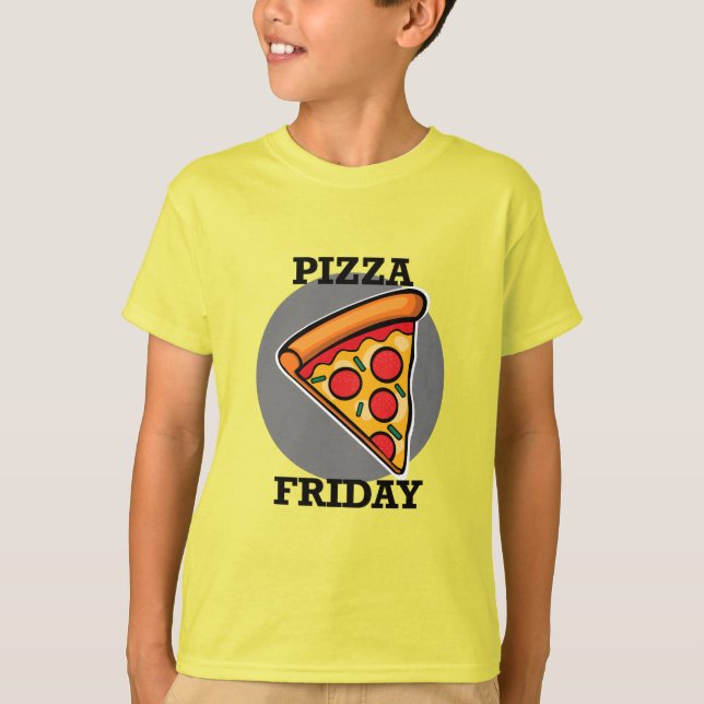 Pizza Friday Design - Kids' Basic T - Shirt (Vorderseite)
