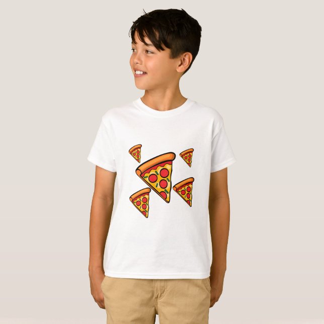 Pizza Friday Design - Kids' Basic T - Shirt (Vorne ganz)