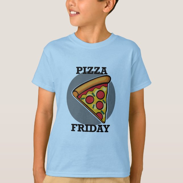 Pizza Friday Design - Kids' Basic T - Shirt (Vorderseite)